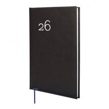 Finocam Dynamic Milano Agenda Profesional en Catalan - Anual 2026 - Tapa Dura Acolchada - Formato Y11 - 168x19x245mm - Semana Vista en Vertical - Color Negro