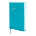 Finocam Dynamic Milano Agenda Profesional - Anual 2027 - 1 Dia por Pagina - Formato Y10 - 140x204mm - Cinta Punto - Tapa Dura Acolchada - Esquinas Microperforadas - Papel de 80g/m2 - Color Cyan