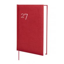 Finocam Dynamic Milano Agenda Profesional - Anual 2027 - 1 Dia por Pagina - Formato Y10 - 140x204mm - Cinta Punto - Tapa Dura Acolchada - Esquinas Microperforadas - Papel de 80g/m2 - Color Burdeos