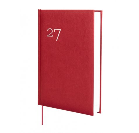 Finocam Dynamic Milano Agenda Profesional - Anual 2027 - 1 Dia por Pagina - Formato Y10 - 140x204mm - Cinta Punto - Tapa Dura Acolchada - Esquinas Microperforadas - Papel de 80g/m2 - Color Burdeos