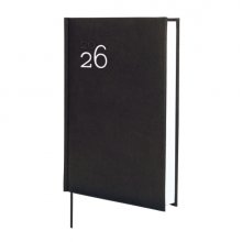 Finocam Dynamic Milano Agenda Profesional en Catalan - Anual 2026 - Tapa Dura Acolchada - Formato Y10 - 143x29x210mm - 1 Dia por Pagina - Color Negro