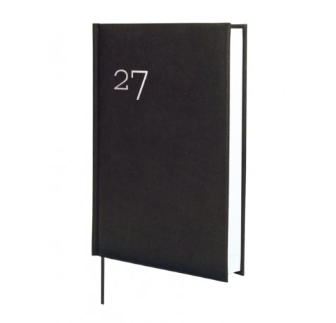 Finocam Dynamic Milano Agenda Profesional en Catalan - Anual 2027 - 1 Dia por Pagina - Formato Y10 - 140x204mm - Tapa Dura Acolchada - Esquinas Microperforadas - Papel de 80g/m2 - Color Negro