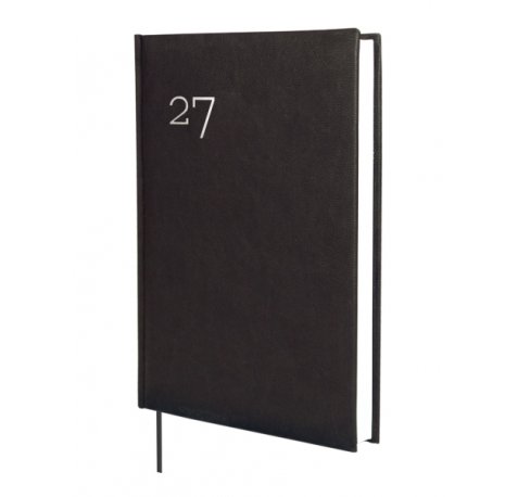 Finocam Dynamic Milano Agenda Profesional - Anual 2027 - 1 Dia por Pagina - Formato Y11 - 165x240mm - Cinta Punto - Tapa Dura Acolchada - Esquinas Microperforadas - Papel de 80g/m2 - Color Negro