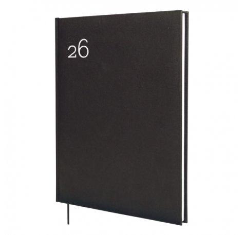 Finocam Dynamic Milano Agenda Profesional - Anual 2026 - Tapa Dura Acolchada - Formato Y12 - 214x19x275mm - Semana Vista en Vertical - Color Negro