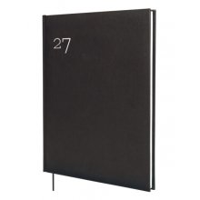 Finocam Dynamic Milano Agenda Profesional - Anual 2027 - Semana Vista Vertical - Formato Y12 - 210x270mm - Cinta Punto - Tapa Dura Acolchada - Esquinas Microperforadas - Papel de 80g/m2 - Color Negro