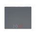 Finocam Planificador de Sobremesa Internacional - Anual 2027 - Mes Vista - 250x200mm - Espiral Doble - Tapa de Polipropileno - Esquinas Microperforadas - Papel de 190g/m2 - Color Gris