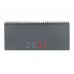 Finocam Planificador de Sobremesa Internacional - Anual 2027 - Semana Vista Vertical - 290x116mm - Espiral Doble - Tapa de Polipropileno - Esquinas Microperforadas - Papel de 80g/m2 - Color Gris