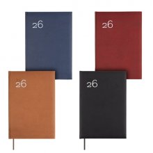 Finocam Dynamic Milano Pack de 5 Agendas Surtidas - Anual 2026 - Tapa Dura Acolchada - Formato Y11 - Semana Vista en Vertical - Color Surtidos