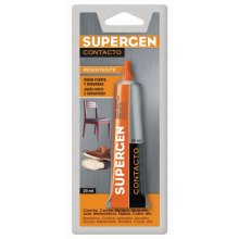 Supergen Contacto Pegamento 20ml - Secado Rapido - No Contiene Tolueno - Color Amarillo