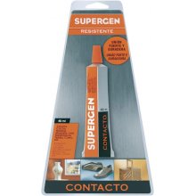 Supergen Contacto Pegamento 40ml - Secado Rapido - No Contiene Tolueno - Color Amarillo