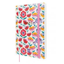 Finocam Dotted Agenda de Tapa Flexible Internacional - 16 Meses - Semana Vista Horizontal - Formato Y10 - 140x204mm - Papel de 80g/m2 - Esquinas Microperforadas - Cierre con Goma - Multicolor