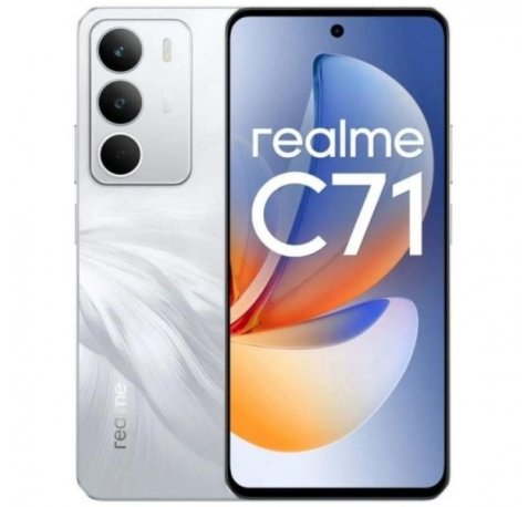 Realme C71 Smartphone Pantalla 6.67" - 4GB - 256GB - Camara 50MP - Bateria 6000mAh - Carga Rapida 45W - Color Blanco