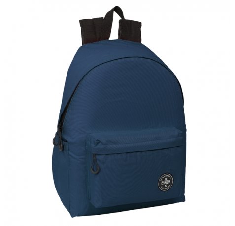 Safta Munich Teen Blue Mochila para Portatil hasta 14.1" - 17.3L - Ergonomico - Correas Ajustables - 310x130x430mm - Color Azul Marino