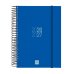 Finocam Espir Agenda Escolar 26/27 - 1 Dia por Pagina - Formato E10 - 155x212mm - Tapas de Polipropileno - Papel de 70g/m2 - Espiral Metalica - Esquinas Microperforadas - Color Azul