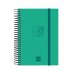 Finocam Espir Agenda Escolar 26/27 en Catalan - 1 Dia por Pagina - Formato E8 - 120x171mm - Tapas de Polipropileno - Papel de 70g/m2 - Espiral Metalica - Esquinas Microperforadas - Color Verde