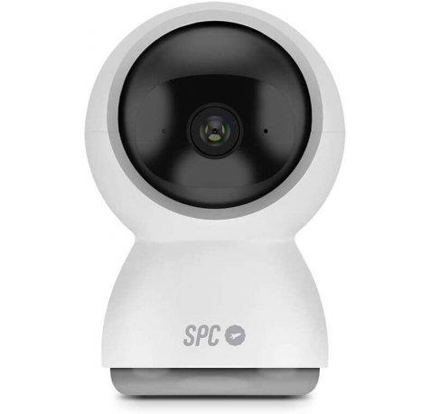 SPC Lares 360 Camara de Vigilancia Wifi - Giro 360º - Full HD 1080P - Seguimiento de Personas - Vision Nocturna - Diseño Discreto - Control desde tu Smartphone - Color Blanco