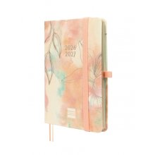 Finocam Minimal Agenda de Tapa Dura Internacional - 18 Meses - Semana Vista Horizontal - Formato M3 - 100x150mm - Papel Crema de 80g/m2 - Bolsillo Interior - Cierre con Goma - Multicolor