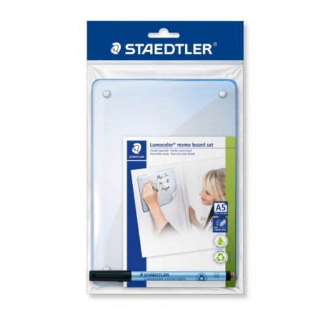 Staedtler Lumocolor 641 Lamina para Notas Flexible con Rotulador - TamaÃ±o 210x148mm - Autoadhesivo - Limpieza en Seco