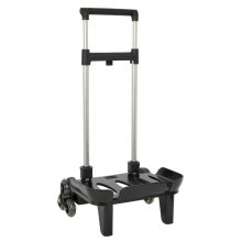 Safta Carro Portamochilas - Sistema de Triple Rueda - Material Resistente - 320x235x880mm - Color Negro