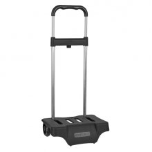 Safta Carro Portamochilas - Ruedas Silenciosas - Expandible - Facil Almacenamiento - Ideal para Viajes - 300x230x525mm - Color Negro