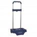 Safta Carro Portamochilas - Ruedas Silenciosas - Alta Capacidad - Facil Apertura - Resistente Estructura - Compacto Cerrado - 300x230x525mm - Color Azul Marino
