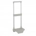 Safta Carro Portamochilas - Sujecion Universal - Material Resistente (Polipropileno) - Estructura de Acero Pintado - Ruedas de PVC Duraderas - 26x10x34cm - Color Gris