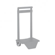 Safta Carro Portamochilas - Sujecion Universal - Material Resistente - Ruedas de PVC - 18x16x35cm - Color Gris
