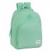 Safta Blackfit8 Mochila Adaptable a Carro - Tirador Doble - Bolsillo Frontal - Hombreras Ergonomicas - Asa Forrada - 20.1L - 320x150x420mm - Color Turquesa