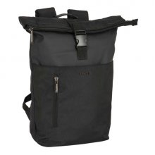Safta Business Mochila para Portatil hasta 15.6" - Interior Acolchado - Cinta para Maletas - Asa Forrada - Hombreras Ergonomicas - Color Negro
