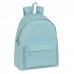 Safta Basic Mochila - Bolsillo Frontal - Hombreras Acolchadas - Doble Tirador en Cremallera - Asa Superior - 18L - 330x150x420mm - Color Turquesa