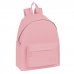 Safta Basic Mochila - Bolsillo Frontal - Hombreras Acolchadas - Doble Tirador en Cremallera - Asa Superior - 18L - 330x150x420mm - Color Rosa