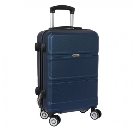Safta Travel Maleta Trolley de Cabina 20â? - Material Resistente ABS y PC - Cierre con Candado - Interior Forrado y Bolsillos - Ruedas Giratorias 360Â° - 40.1L - 345x200x550mm - Color Azul Marino