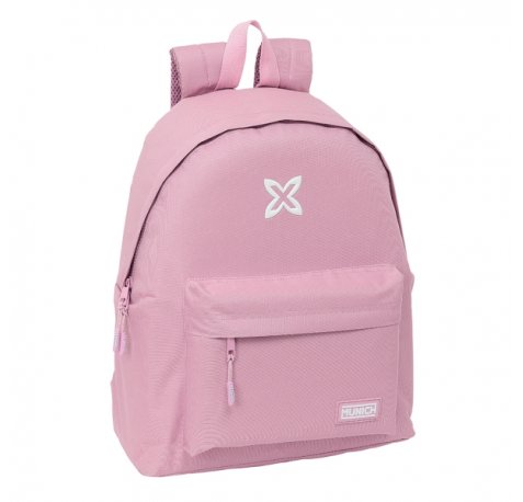 Safta Munich Basicos Mochila - Bolsillo Frontal - Hombreras Acolchadas - Espalda Acolchada - Doble Tirador - Asa Superior - 20.8L - 330x150x420mm - Color Rosa