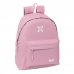 Safta Munich Basicos Mochila - Bolsillo Frontal - Hombreras Acolchadas - Espalda Acolchada - Doble Tirador - Asa Superior - 20.8L - 330x150x420mm - Color Rosa
