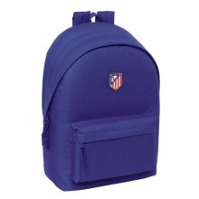 Safta Atletico de Madrid Teen Dark Blue Mochila para Portatil hasta 15.6" - Conector USB - 24.55L - Base Acolchada - Tirador Doble - Asa Superior - 310x180x440mm - Color Azul Marino