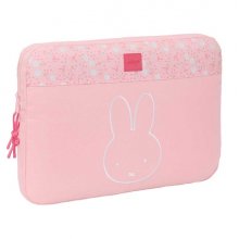 Safta Miffy Flores Funda para Portatil hasta 15.6" - Alojamiento Acolchado - 3.8L - 395x35x275mm - Color Rosa