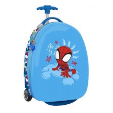 Safta Spidey Rescue Maleta Trolley Infantil 16â? - Ruedas para Facil Desplazamiento - Cintas con Cierre de PVC - Materiales ABS y PC - 27.7L - 280x230x430mm - Color Azul