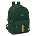Safta el Ganso Basics Green Mochila para Portatil hasta 15.6" - Conector USB - Base Acolchada - Tirador Doble - Hombreras Ergonomicas - Asa Superior - 310x180x440mm - Color Verde Oscuro