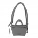 Safta Moos Capsula Grey Bolso Compacto - Cierre de Iman - Cremallera - Cierre con Cordones - Asas Acolchadas - 2.56L - 160x100x160mm - Color Gris