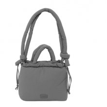 Safta Moos Capsula Grey Bolso - Cierre de Iman - Cremallera - Cierre con Cordones - Asas Acolchadas - 6.34L - 240x110x240mm - Color Gris