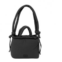 Safta Moos Capsula Bolso - Cierre de Iman - Cremallera - Cierre con Cordones - Asas Acolchadas - 6.34L - 240x110x240mm - Color Negro