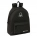 Safta Benetton Basics Mochila - Bolsillo Frontal - Hombreras Acolchadas - Espalda Ergonomica - Doble Tirador - Asa Superior - 20.80L - 330x150x420mm - Color Negro