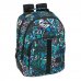 Safta Graffiti Go Mochila con 2 Compartimentos - Antirozaduras - Adaptable a Carro - Bolsillo Frontal - Portabotellas - Tirador Doble - Hombreras Acolchadas - 20L - 320x150x420mm - Color Azul Oscuro