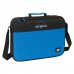 Safta Blackfit8 Underground Maletin con Cremallera - Bandolera Ajustable - Asa Forrada - Doble Tirador - Fondo Semirigido - 6L - 380x60x280mm - Color Negro y Azul