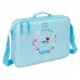 Safta Blackfit8 Petalos Maletin con Cremallera - Bandolera Ajustable - Asa Forrada - Doble Tirador - Fondo Semirigido - 38x28x6cm - Color Azul Claro