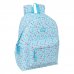 Safta Blackfit8 Petalos Mochila para Portatiles hasta 14.1" - Asa de Mano - Bolsillo Frontal - Acolchada - 31x43x13cm - Color Azul Claro