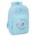 Safta Blackfit8 Petalos Mochila - 19L - Adaptable a Carro - Bolsillo Frontal - Espalda Acolchada - Cremallera con Doble Tirador - Asa de Mano - Hombreras Ergonomicas - 30x46x14cm - Color Azul Claro