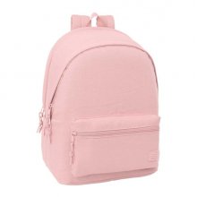 Safta Basic Mochila para Portatiles hasta 15.6" - Antirrobo - Bolsillo para Tablet hasta 11" - Asa de Mano - Conector USB - Acolchada - 31x44x18cm - Color Rosa