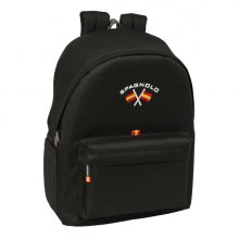 Safta Spagnolo Mochila para Portatiles hasta 15.6" - Antirrobo - Bolsillo para Tablet hasta 11" - Asa de Mano - Conector USB - Acolchada - 31x44x18cm - Color Negro