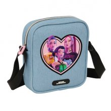 Safta K-Pop Demon Hunters Huntr/X Bolsito con Bandolera Ajustable - Compacto - Cierre con Cremallera - 16x18x4cm - Color Azul Claro Safta K-Pop Demon Hunters Huntr/X Bolsito con Bandolera Ajustable - Compacto - Cierre con Cremallera - 16x18x4cm - Color Azul Claro